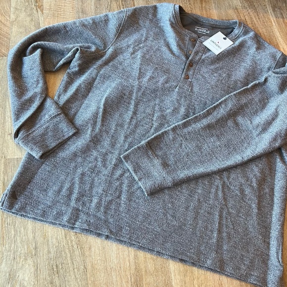 NWT untuckit gray Urey Henley xxl new long sleeve - Picture 2 of 8